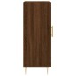 vidaXL Aparador madera de ingeniería marrón roble 34,5x34x90 cm vidaXL Aparador madera de ingeniería marrón roble 34,5x34x90 cm