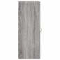 vidaXL Armario de pared madera de ingeniería gris Sonoma 34,5x34x90 cm