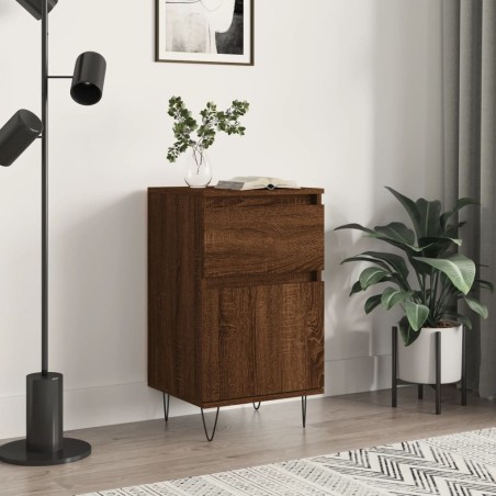 vidaXL Aparador madera de ingeniería marrón roble 40x35x70 cm