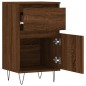 vidaXL Aparador madera de ingeniería marrón roble 40x35x70 cm vidaXL Aparador madera de ingeniería marrón roble 40x35x70 cm