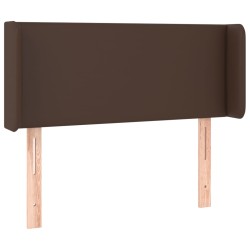 vidaXL Cabecero de cuero sintético marrón 83x16x78/88 cm