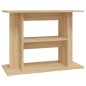 vidaXL Soporte para acuario madera ingeniería roble Sonoma 80x35x60 cm vidaXL Soporte para acuario madera ingeniería roble Sonoma 80x35x60 cm