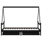 vidaXL Estructura cama infantil y cajones madera pino negro 90x190 cm vidaXL Estructura cama infantil y cajones madera pino negro 90x190 cm