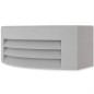 vidaXL Lámpara de pared de exterior de aluminio gris vidaXL Lámpara de pared de exterior de aluminio gris
