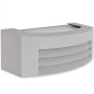 vidaXL Lámpara de pared de exterior de aluminio gris vidaXL Lámpara de pared de exterior de aluminio gris