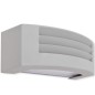 vidaXL Lámpara de pared de exterior de aluminio gris vidaXL Lámpara de pared de exterior de aluminio gris