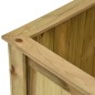 vidaXL Arriate de madera de pino impregnada 100x50x50 cm vidaXL Arriate de madera de pino impregnada 100x50x50 cm