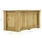 vidaXL Arriate de madera de pino impregnada 100x50x50 cm vidaXL Arriate de madera de pino impregnada 100x50x50 cm