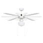 vidaXL Ventilador de techo con lámpara blanco 106 cm vidaXL Ventilador de techo con lámpara blanco 106 cm