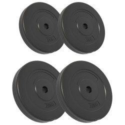 vidaXL Placas de pesas 4 uds cemento 30 kg