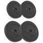 vidaXL Placas de pesas 4 uds cemento 30 kg vidaXL Placas de pesas 4 uds cemento 30 kg