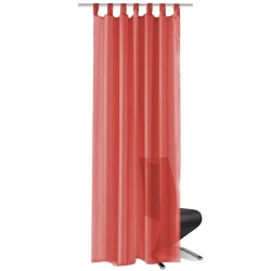 vidaXL Cortinas de gasa 2 unidades 140x225 cm rojo