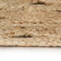 vidaXL Alfombra hecha a mano de yute trenzado 120 cm