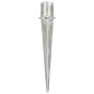 vidaXL Picas de tierra 6 unidades acero galvanizado plateado 12x91 cm vidaXL Picas de tierra 6 unidades acero galvanizado plateado 12x91 cm