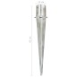 vidaXL Picas de tierra 6 unidades acero galvanizado plateado 12x91 cm vidaXL Picas de tierra 6 unidades acero galvanizado plateado 12x91 cm