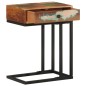 vidaXL Mesa auxiliar forma de U madera maciza reciclada 45x30x61 cm vidaXL Mesa auxiliar forma de U madera maciza reciclada 45x30x61 cm