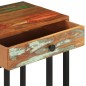 vidaXL Mesa auxiliar forma de U madera maciza reciclada 45x30x61 cm vidaXL Mesa auxiliar forma de U madera maciza reciclada 45x30x61 cm