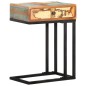 vidaXL Mesa auxiliar forma de U madera maciza reciclada 45x30x61 cm vidaXL Mesa auxiliar forma de U madera maciza reciclada 45x30x61 cm