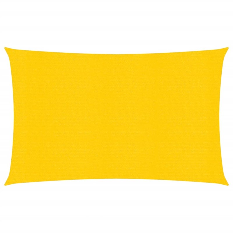 vidaXL Toldo de vela HDPE amarillo 160 g/m² 2x4 m vidaXL Toldo de vela HDPE amarillo 160 g/m² 2x4 m