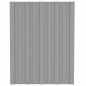 vidaXL Panel para tejado acero galvanizado gris 36 unidades 60x45 cm vidaXL Panel para tejado acero galvanizado gris 36 unidades 60x45 cm