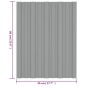 vidaXL Panel para tejado acero galvanizado gris 36 unidades 60x45 cm vidaXL Panel para tejado acero galvanizado gris 36 unidades 60x45 cm