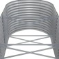 vidaXL Jardinera arriate acero recubrimiento polvo gris 620x80x68 cm vidaXL Jardinera arriate acero recubrimiento polvo gris 620x80x68 cm