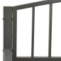 vidaXL Banco de jardín acero gris 120 cm vidaXL Banco de jardín acero gris 120 cm
