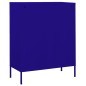 vidaXL Armario de almacenamiento acero azul marino 80x35x101,5 cm