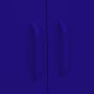 vidaXL Armario de almacenamiento acero azul marino 80x35x101,5 cm