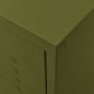 vidaXL Mueble para TV de acero verde oliva 105x35x50 cm