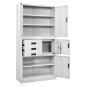 vidaXL Armario de oficina de acero blanco 90x40x180 cm vidaXL Armario de oficina de acero blanco 90x40x180 cm