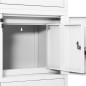 vidaXL Armario de oficina de acero blanco 90x40x180 cm vidaXL Armario de oficina de acero blanco 90x40x180 cm
