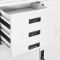 vidaXL Armario de oficina de acero blanco 90x40x180 cm vidaXL Armario de oficina de acero blanco 90x40x180 cm