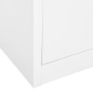 vidaXL Armario de oficina de acero blanco 90x40x180 cm vidaXL Armario de oficina de acero blanco 90x40x180 cm