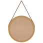 vidaXL Espejo de pared con correa dorado Ø35 cm vidaXL Espejo de pared con correa dorado Ø35 cm