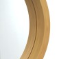 vidaXL Espejo de pared con correa dorado Ø35 cm vidaXL Espejo de pared con correa dorado Ø35 cm