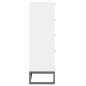 vidaXL Aparador alto madera contrachapada blanco 40x30x95 cm vidaXL Aparador alto madera contrachapada blanco 40x30x95 cm