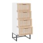 vidaXL Aparador alto madera contrachapada blanco 40x30x95 cm vidaXL Aparador alto madera contrachapada blanco 40x30x95 cm