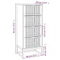 vidaXL Aparador alto madera contrachapada blanco 40x30x95 cm vidaXL Aparador alto madera contrachapada blanco 40x30x95 cm