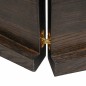 vidaXL Tablero mesa madera tratada borde vivo marrón 220x50x(2-4) cm