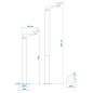Pie de apoyo regulable para remolque ProPlus 341517 D48 mm 40-65 cm Pie de apoyo regulable para remolque ProPlus 341517 D48 mm 40-65 cm