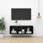 vidaXL Mueble de pared para TV madera contrachapada negro 37x37x107 cm vidaXL Mueble de pared para TV madera contrachapada negro 37x37x107 cm