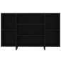 vidaXL Aparador de madera contrachapada negro 120x30x75 cm vidaXL Aparador de madera contrachapada negro 120x30x75 cm