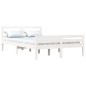 vidaXL Estructura de cama doble madera maciza blanco 135x190 cm vidaXL Estructura de cama doble madera maciza blanco 135x190 cm