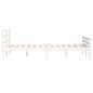 vidaXL Estructura de cama doble madera maciza blanco 135x190 cm vidaXL Estructura de cama doble madera maciza blanco 135x190 cm