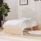 vidaXL Estructura de cama madera maciza 75x190 cm