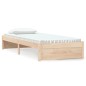 vidaXL Estructura de cama madera maciza 75x190 cm