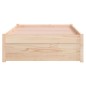vidaXL Estructura de cama madera maciza 75x190 cm