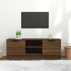 vidaXL Mueble de TV madera contrachapada marrón roble 102x35x36,5 cm