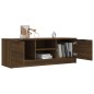 vidaXL Mueble de TV madera contrachapada marrón roble 102x35x36,5 cm vidaXL Mueble de TV madera contrachapada marrón roble 102x35x36,5 cm